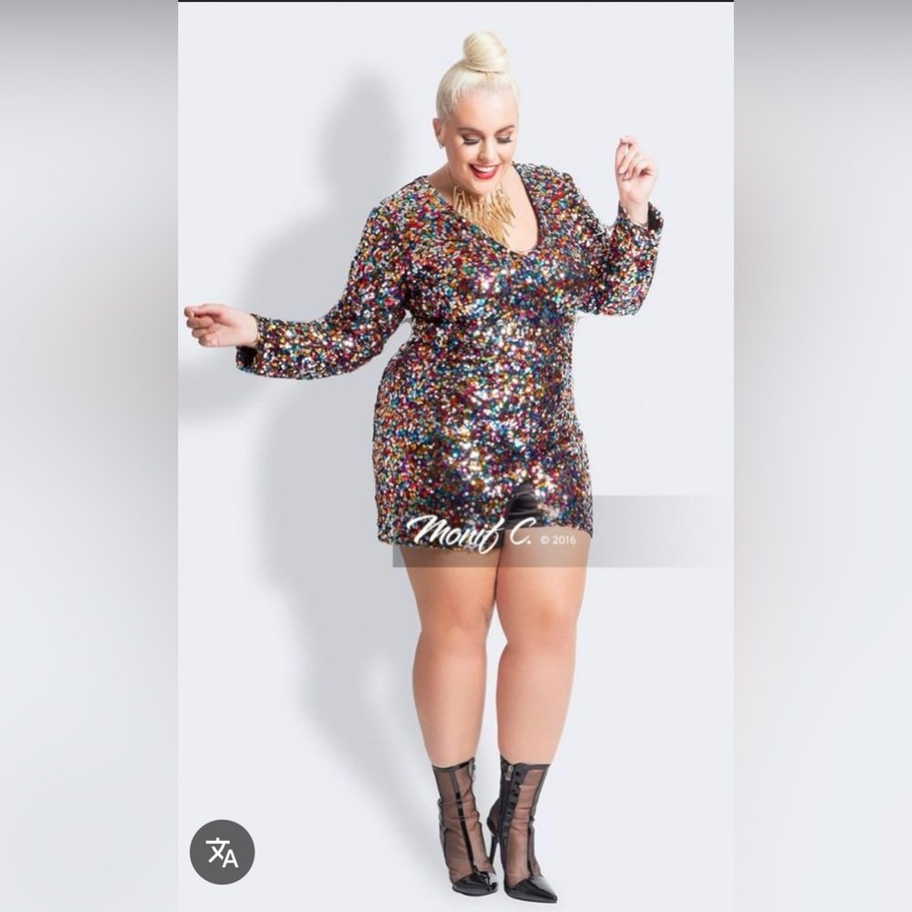 Monif C. Multicolor Sequin Romper Shorts.
